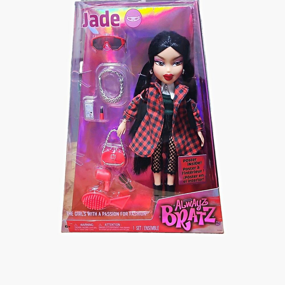 Bratz Alwayz Bratz Jade 10in Fashion Doll w/Accessories Sunglasses Purse Shoes
